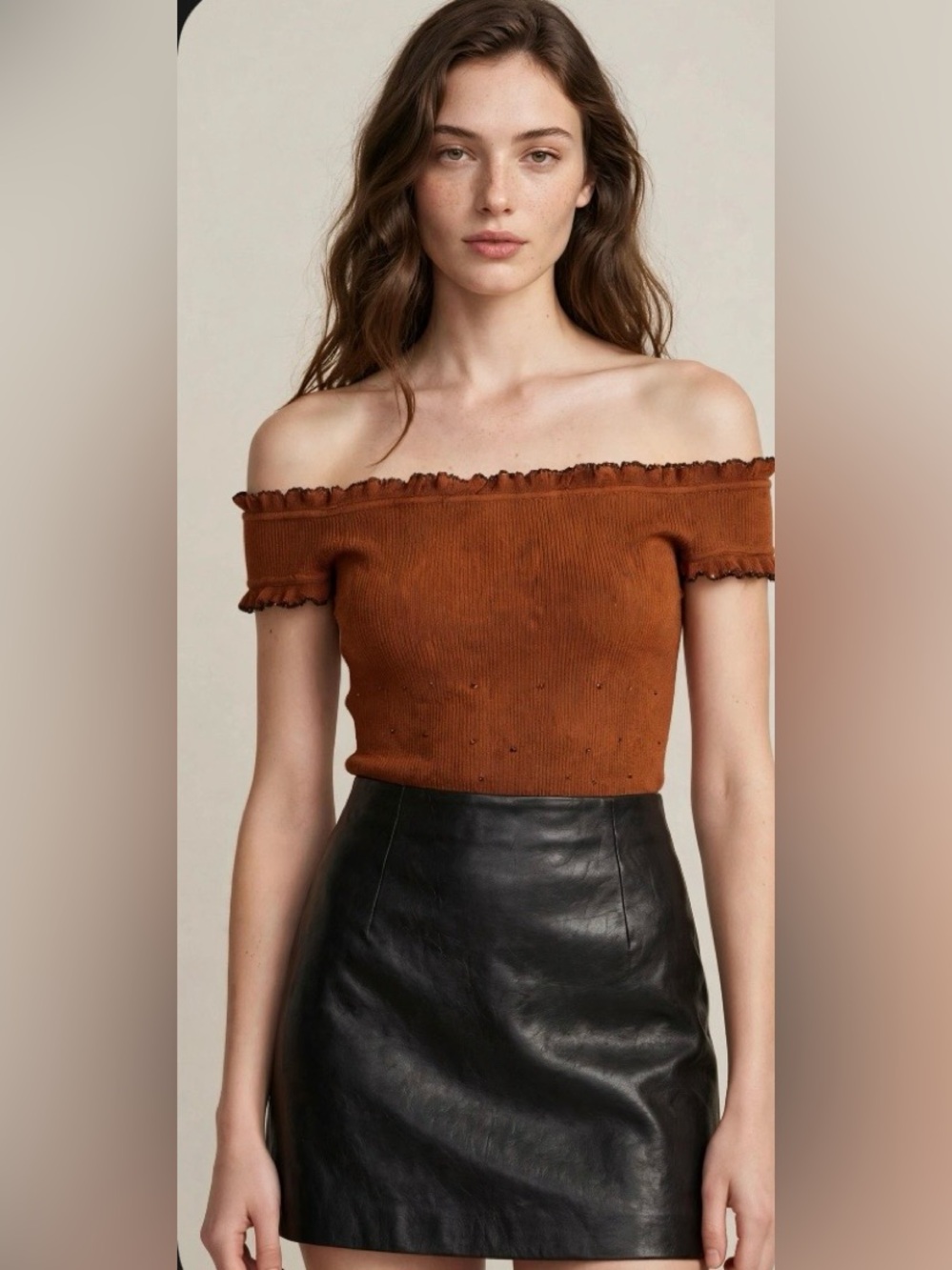 Essendi gorgeous Silk ribbed (with beading) top  Size:M, NWT